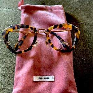 Miu Miu Tortoise Eyeglass Frames